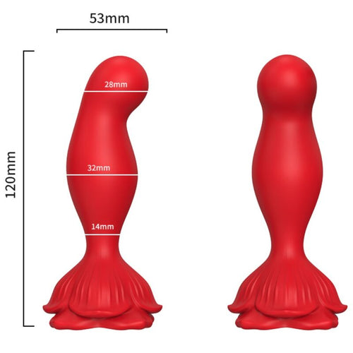 ARMONY - ROSA VIBRADOR & PLUG ANAL CONTROL REMOTO ROJO - OMerotics