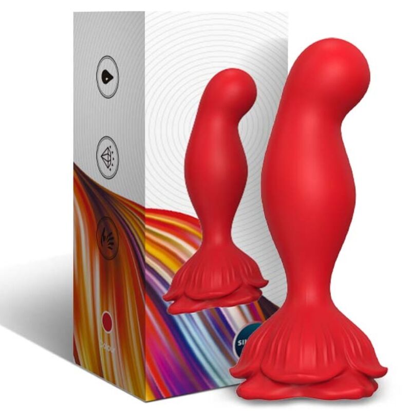 ARMONY - ROSA VIBRADOR & PLUG ANAL CONTROL REMOTO ROJO - OMerotics