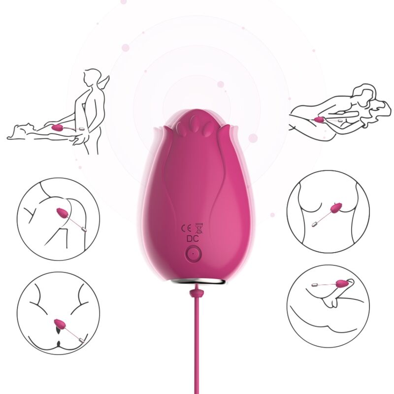 ARMONY - MANDALA HUEVO VIBRADOR PUNTO G CONTROL REMOTO FUCSIA - OMerotics