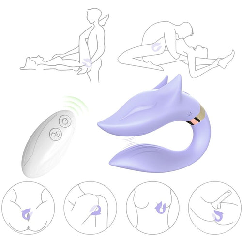ARMONY - FOX VIBRADOR PAREJAS CONTROL REMOTO VIOLETA - OMerotics
