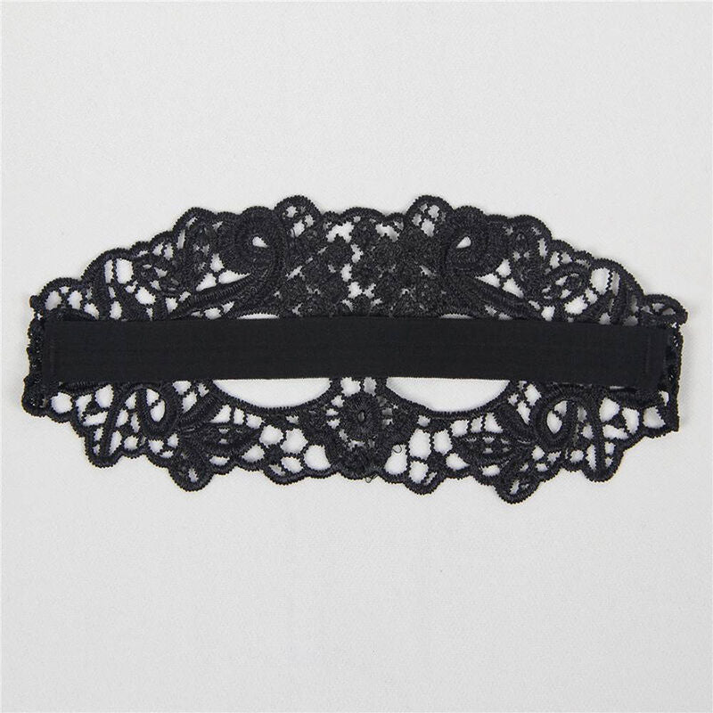 QUEEN LINGERIE - ANTIFAZ DE ENCAJE NEGRO - OMerotics