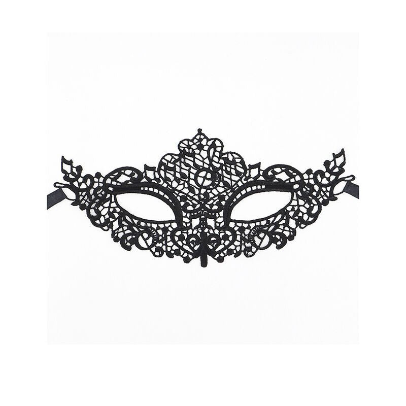 QUEEN LINGERIE - ANTIFAZ DE ENCAJE NEGRO MODELO 1 - OMerotics