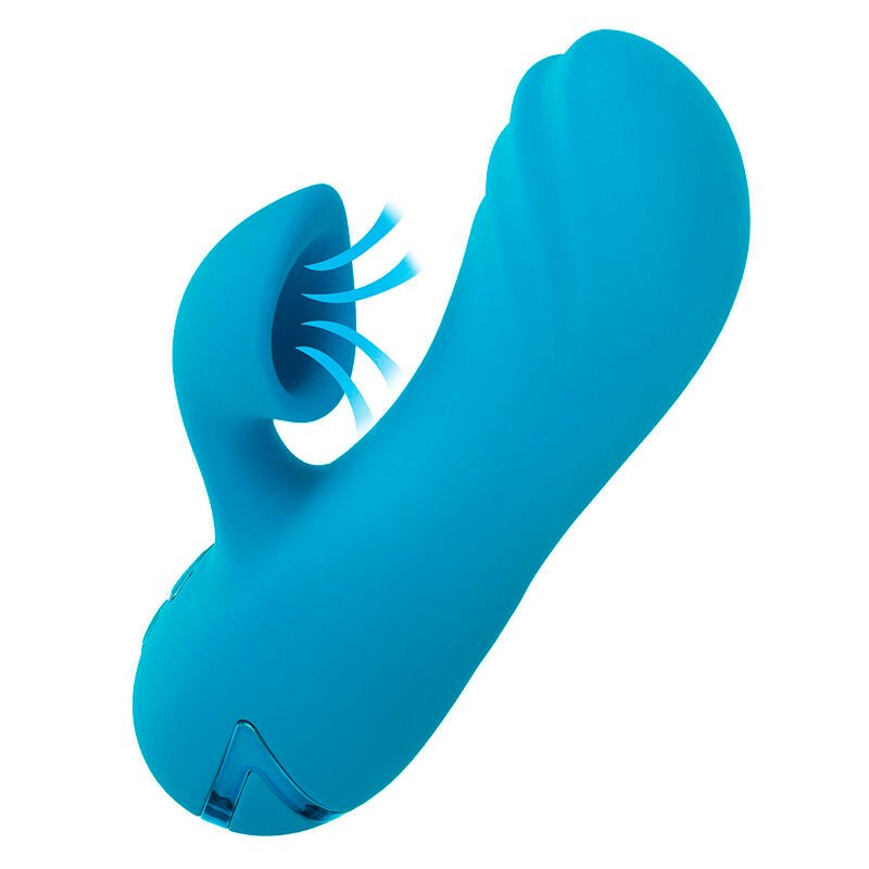 CALEXOTICS - SUNSET BEACH SEDUCER VIBRADOR Y ESTIMULADOR 10 FUNCIONES AZUL - OMerotics
