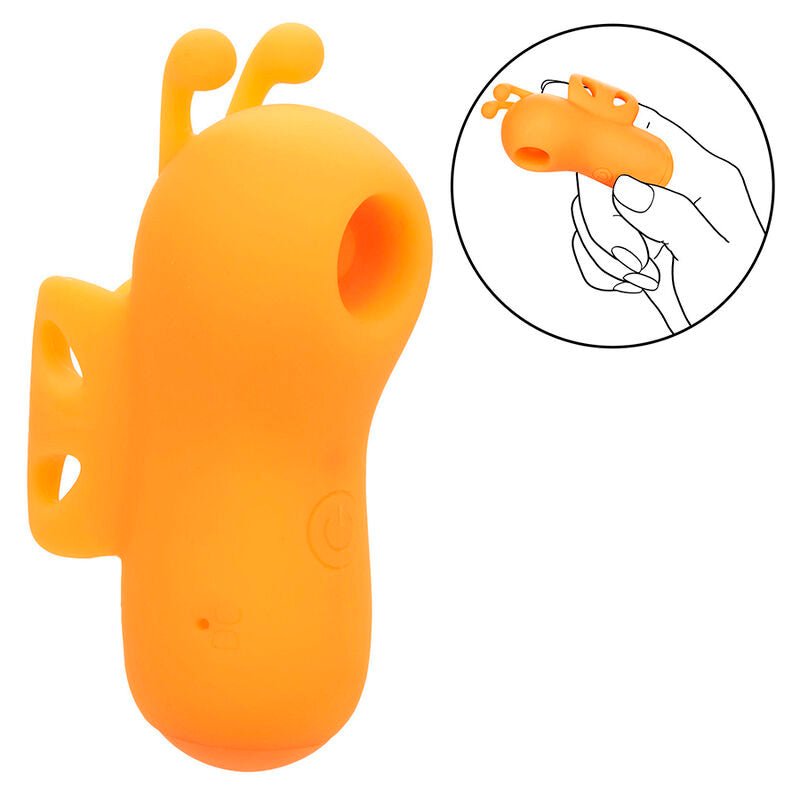 CALEXOTICS - NEON VIBES THE BUZZING VIBE ESTIMULADOR DE DEDO 10 VIBRACIONES NARANJA - OMerotics