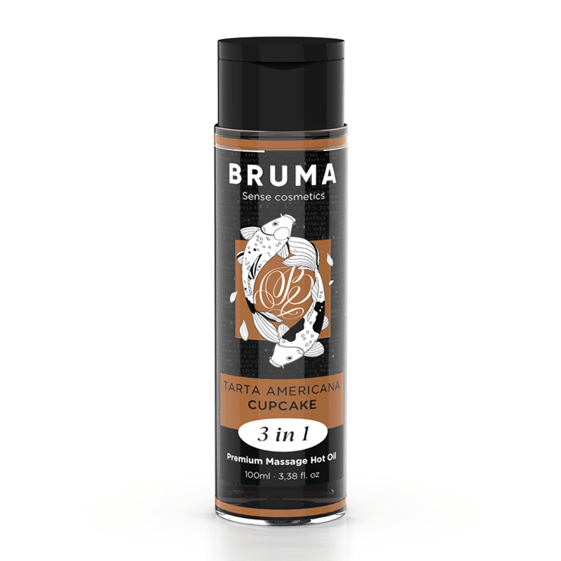 BRUMA - ACEITE DE MASAJE PREMIUM EFECTO CALOR SABOR TARTA AMERICANA 3 EN 1 - 100 ML - OMerotics
