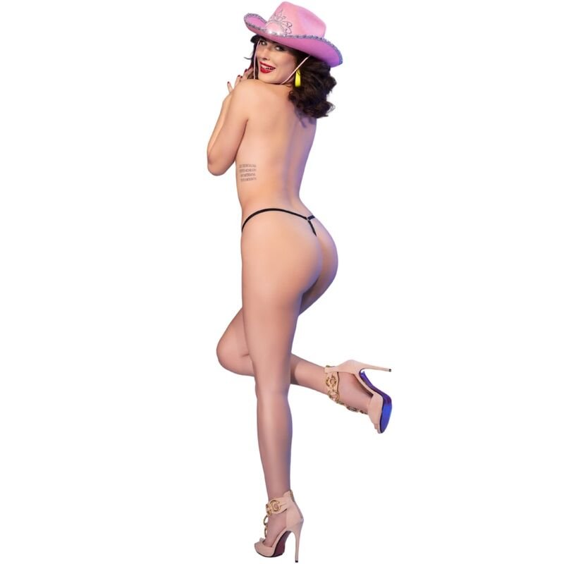 CHILIROSE - CR 4836 TANGA KISS ME NEGRO L/XL - OMerotics