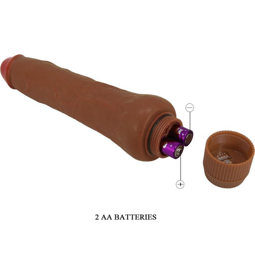 BAILE - REALISTIC VIBRATOR DRYAD 25 CM MULATTO
