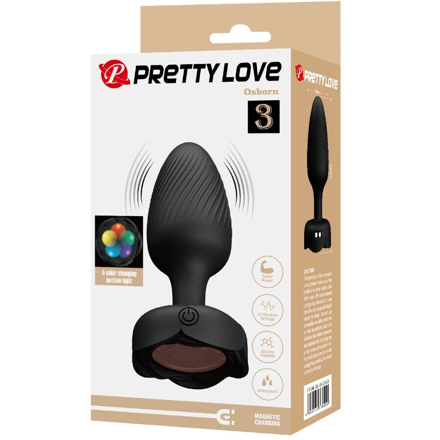 PRETTY LOVE - OSBORN PLUG ANAL CON LUZ LED 9.8 CM - OMerotics