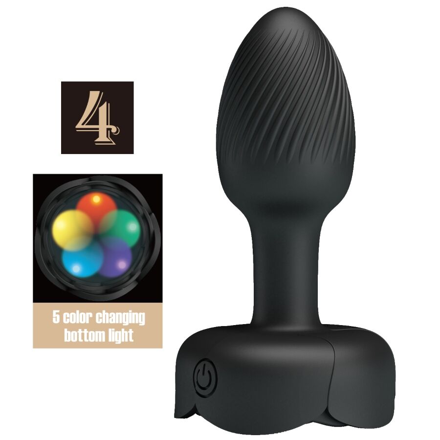 PRETTY LOVE - OLMAN PLUG ANAL CON LUZ LED 8.8 CM - OMerotics