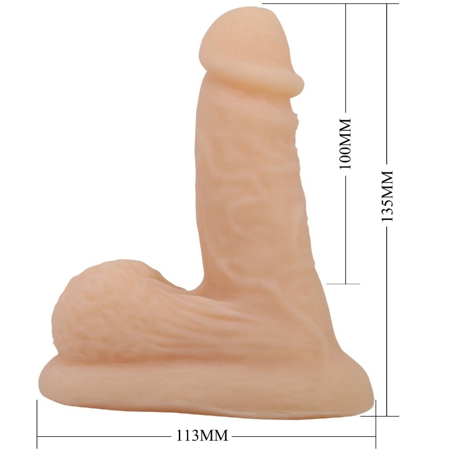 PRETTY LOVE - WILDON DILDO ULTRA REALÍSTICO Y ELÁSTICO 10 CM NATURAL - OMerotics