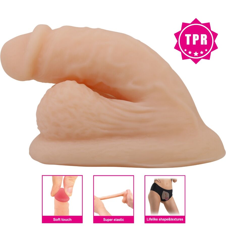 PRETTY LOVE - WILDON DILDO ULTRA REALÍSTICO Y ELÁSTICO 10 CM NATURAL - OMerotics