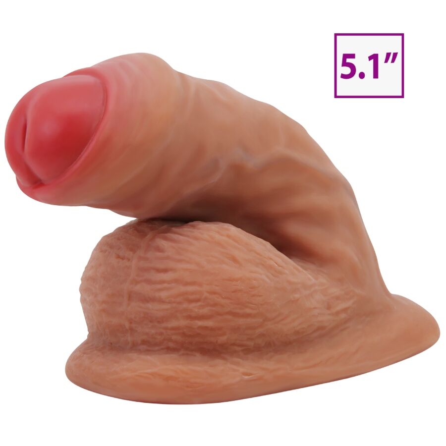 PRETTY LOVE - WARNELL DILDO ULTRA REALÍSTICO Y ELÁSTICO 9.5 CM MULATO - OMerotics