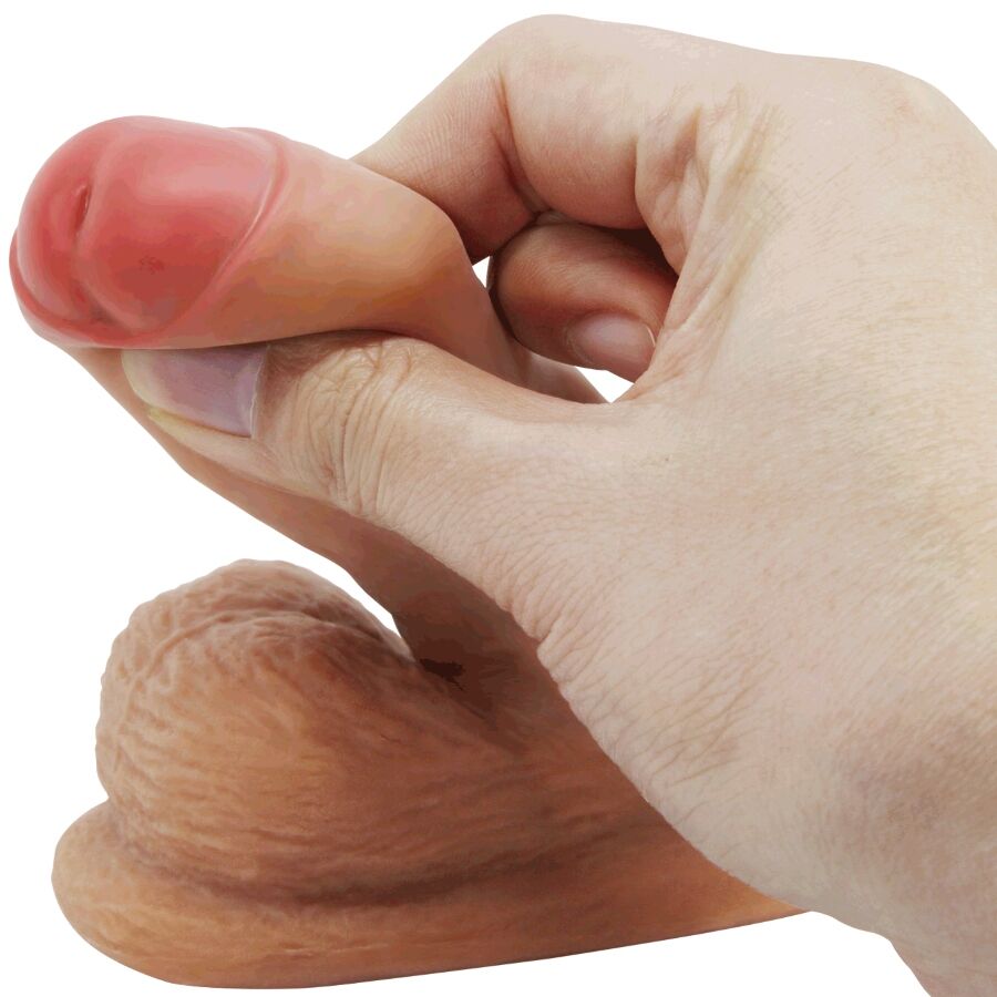 PRETTY LOVE - WARNELL DILDO ULTRA REALÍSTICO Y ELÁSTICO 9.5 CM MULATO - OMerotics