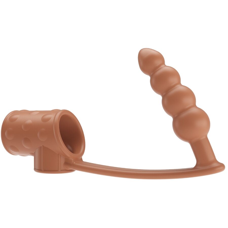 PRETTY LOVE - FUNDA PARA PENE CON PLUG ANAL NATURAL - OMerotics