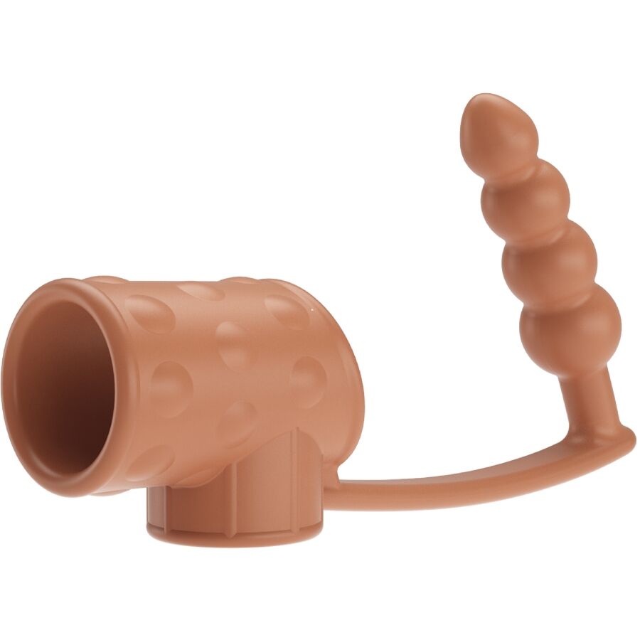PRETTY LOVE - FUNDA PARA PENE CON PLUG ANAL NATURAL - OMerotics