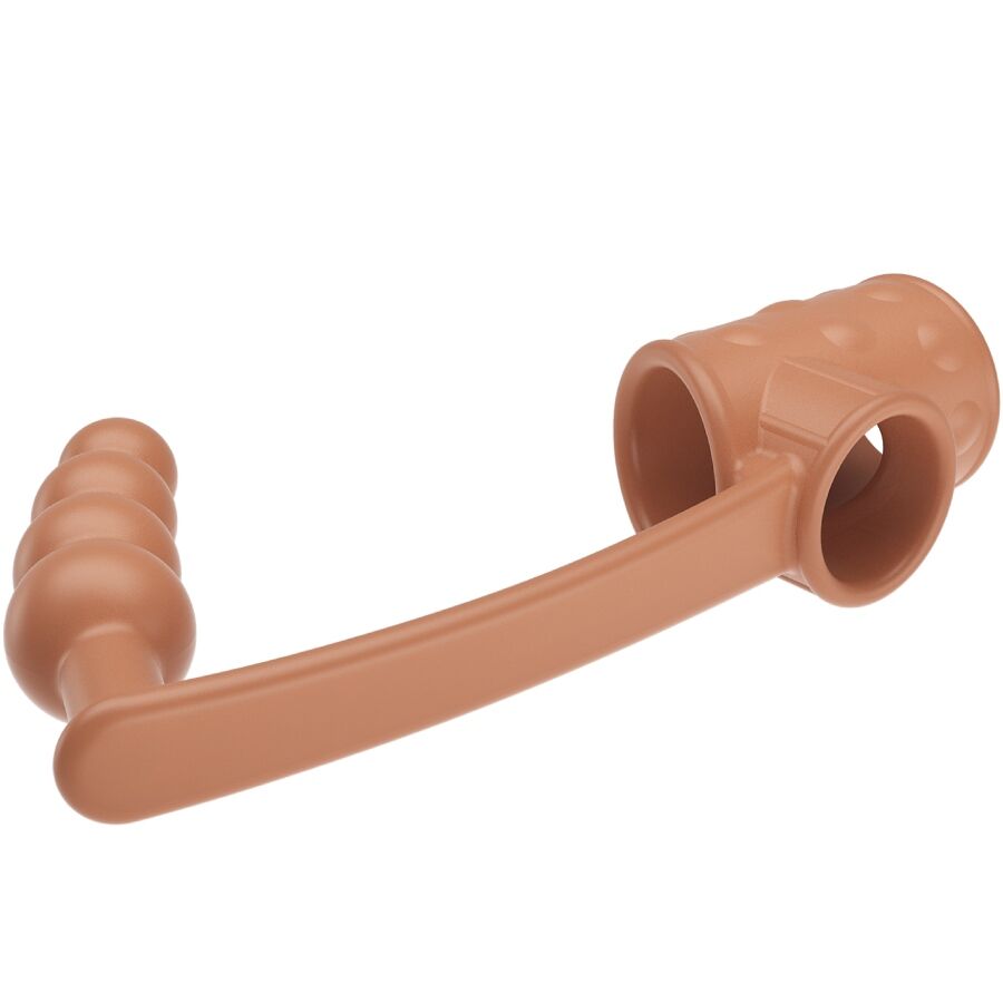 PRETTY LOVE - FUNDA PARA PENE CON PLUG ANAL NATURAL - OMerotics