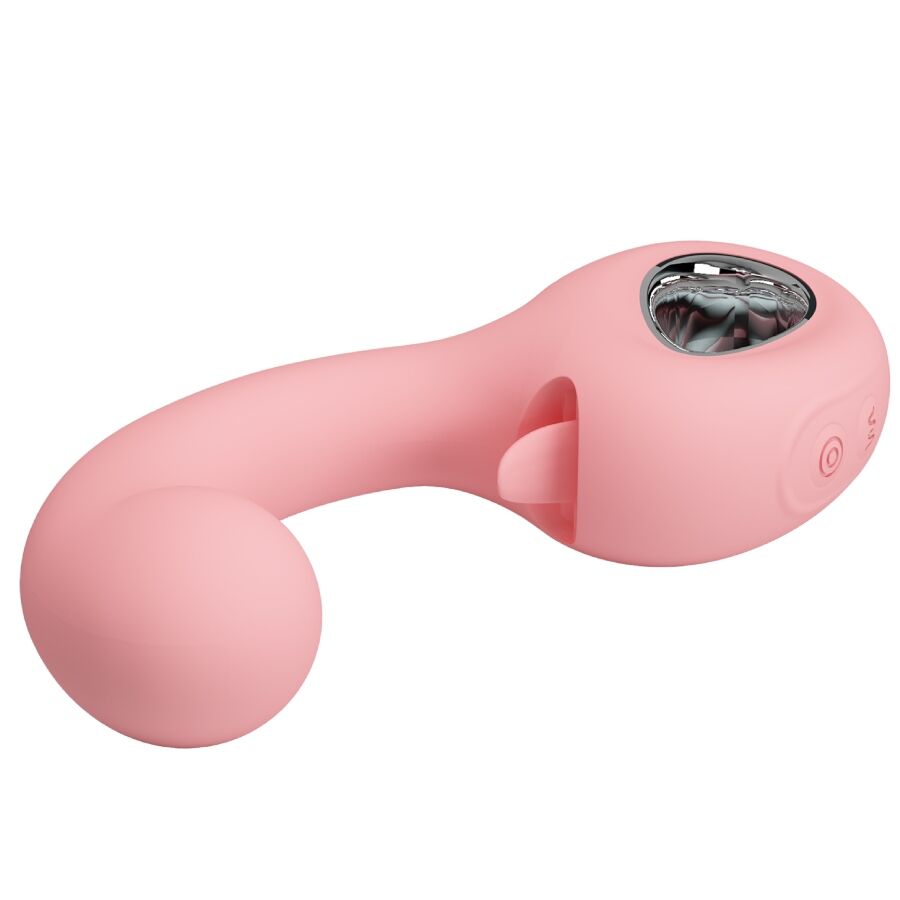 PRETTY LOVE - ERYNNYES VIBRADOR PUNTO G + ESTIMULADOR CLÍTORIS 10 VIBRACIONES ROSA - OMerotics