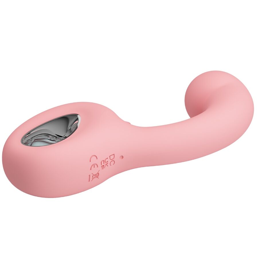PRETTY LOVE - ERYNNYES VIBRADOR PUNTO G + ESTIMULADOR CLÍTORIS 10 VIBRACIONES ROSA - OMerotics