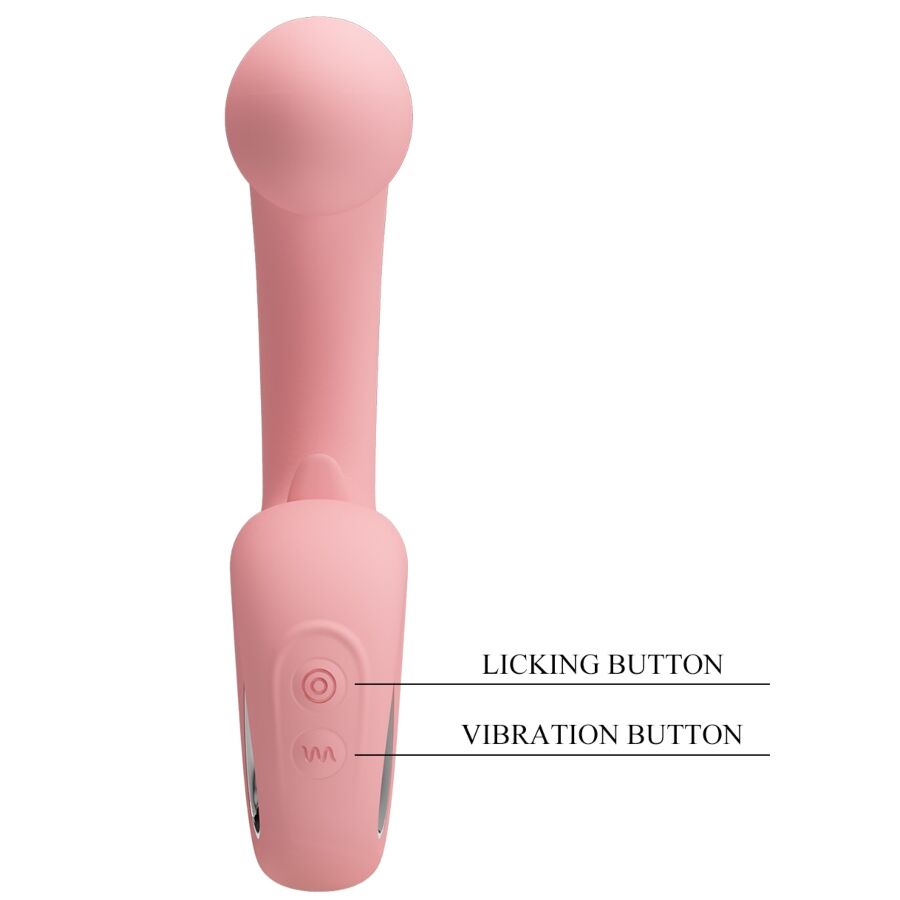 PRETTY LOVE - ERYNNYES VIBRADOR PUNTO G + ESTIMULADOR CLÍTORIS 10 VIBRACIONES ROSA - OMerotics