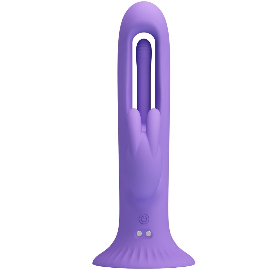 PRETTY LOVE - KILLMOULIS VIBRADOR RABBIT 12 MODOS DE VIBRACIÓN MORADO - OMerotics