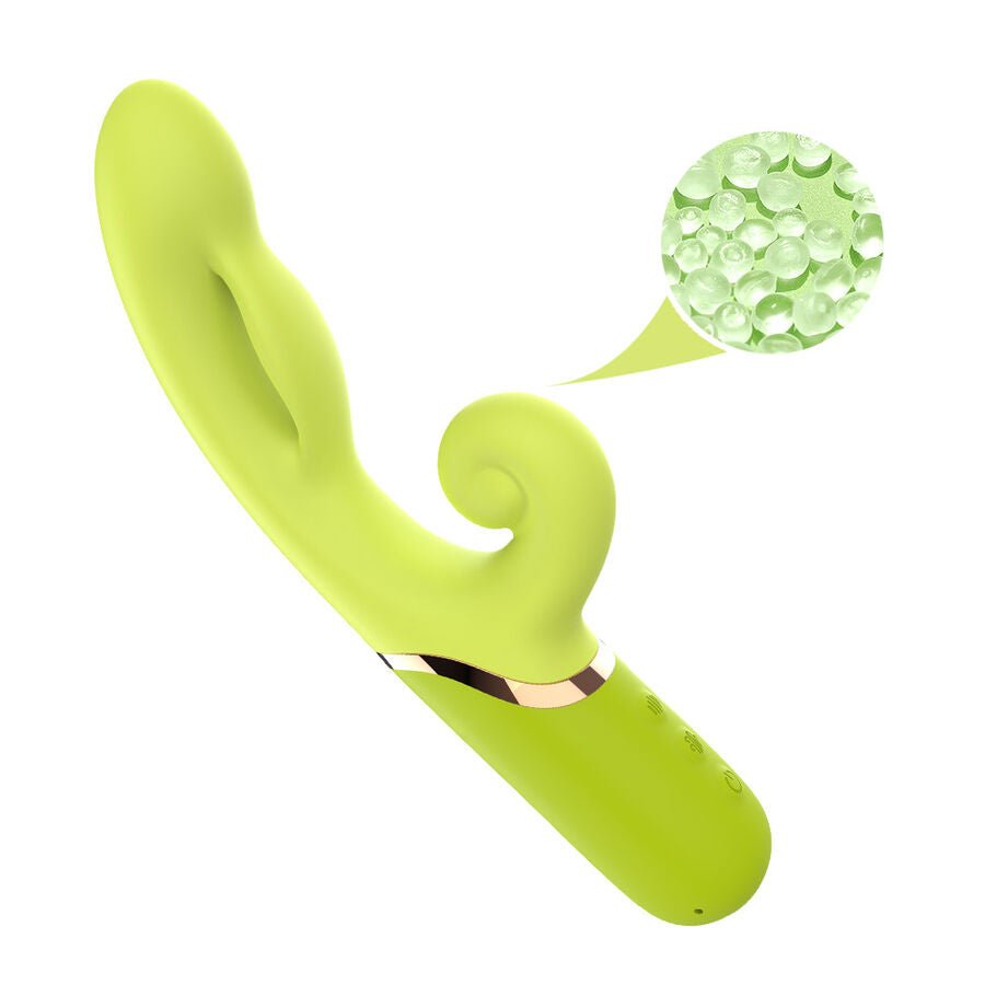 ARMONY - VIBRADOR ESTIMULADOR PUNTO A INFLABLE VERDE - OMerotics