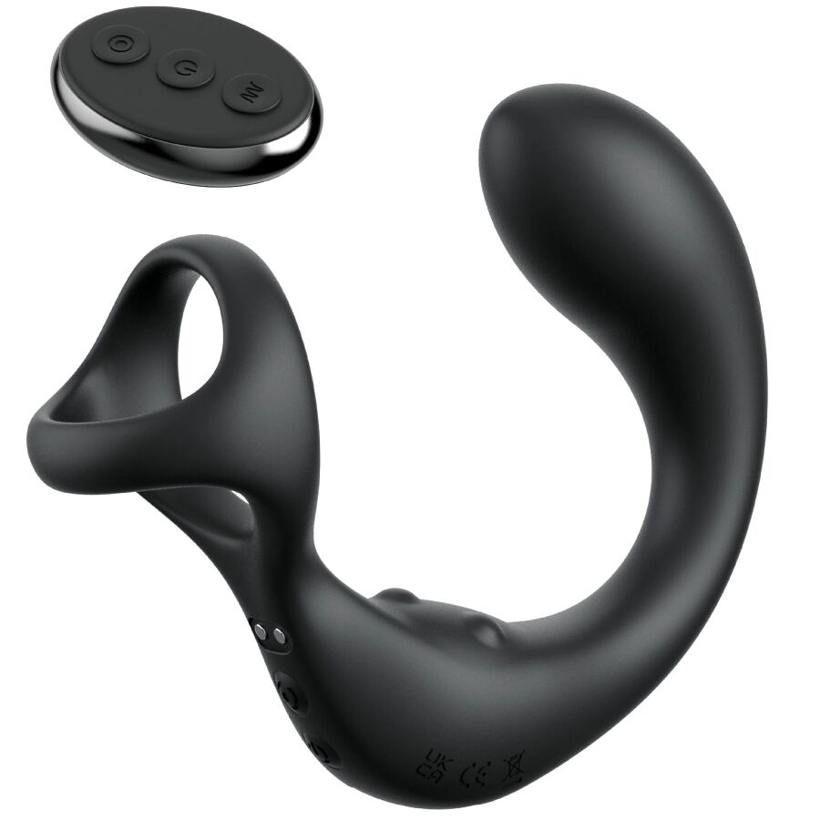 MASAJEADOR DE PRÓSTATA CON ANILLO VIBRADOR Y CONTROL REMOTO - OMerotics