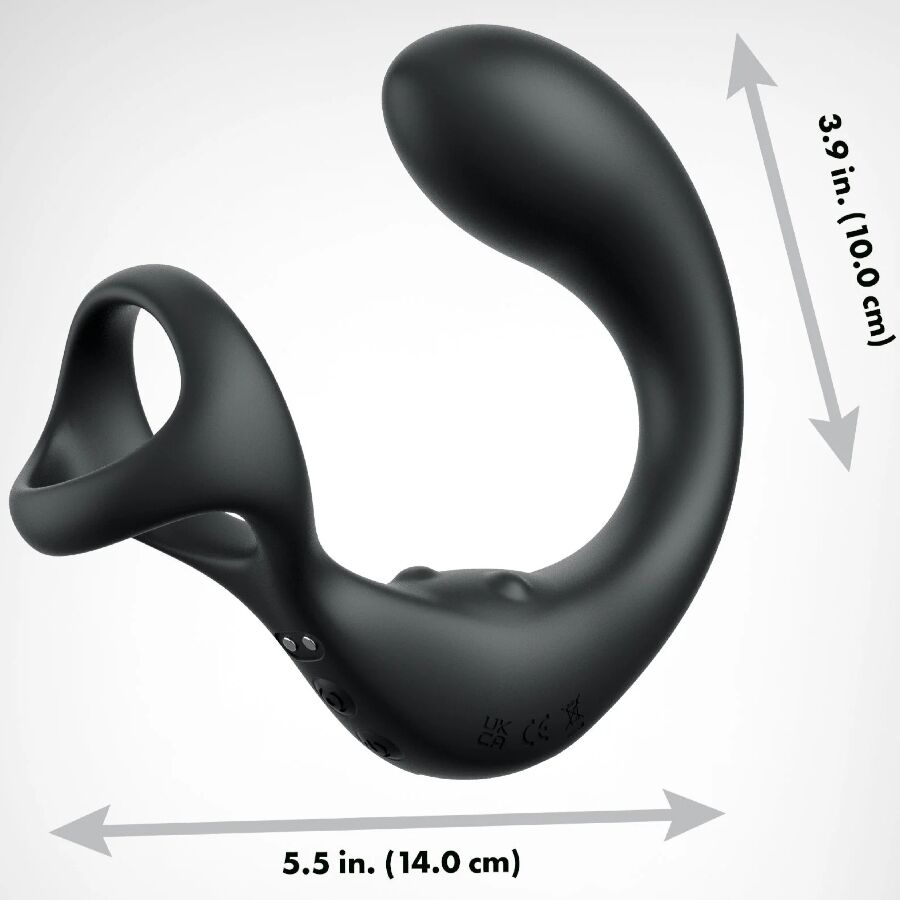 MASAJEADOR DE PRÓSTATA CON ANILLO VIBRADOR Y CONTROL REMOTO - OMerotics