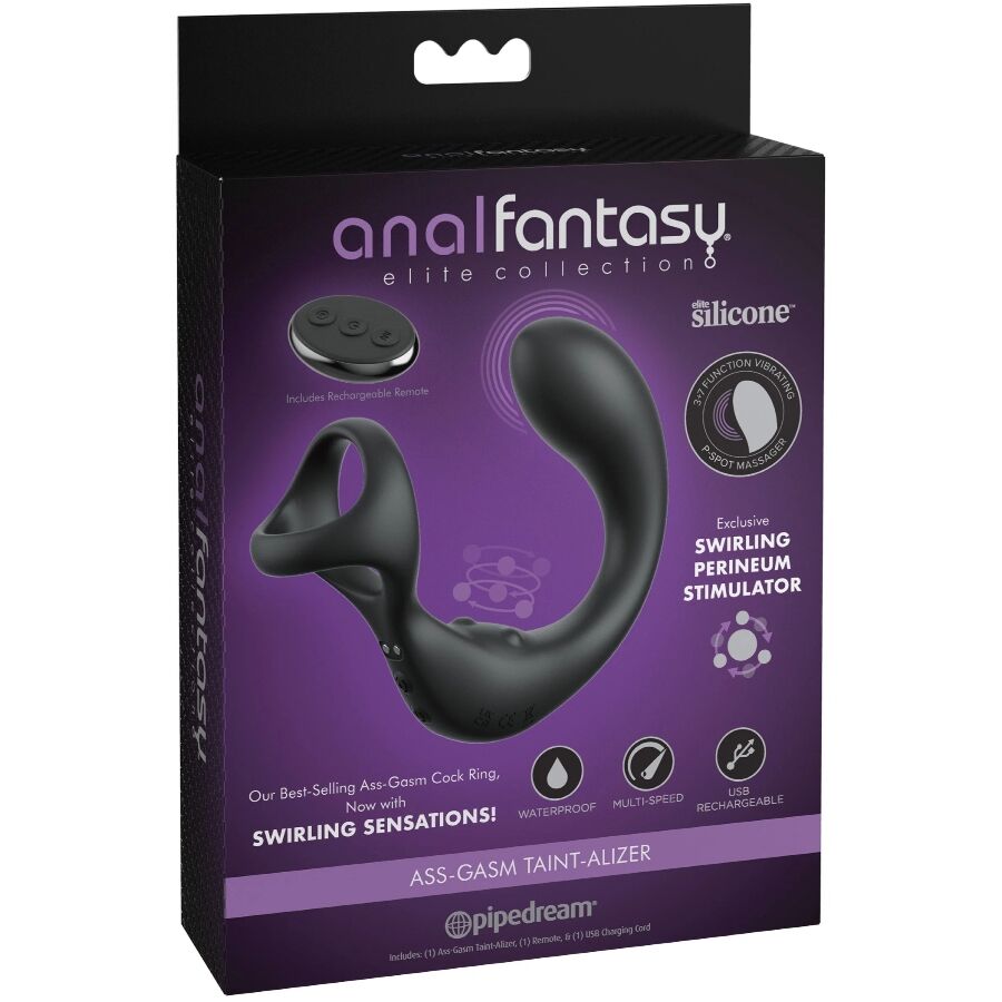 MASAJEADOR DE PRÓSTATA CON ANILLO VIBRADOR Y CONTROL REMOTO - OMerotics