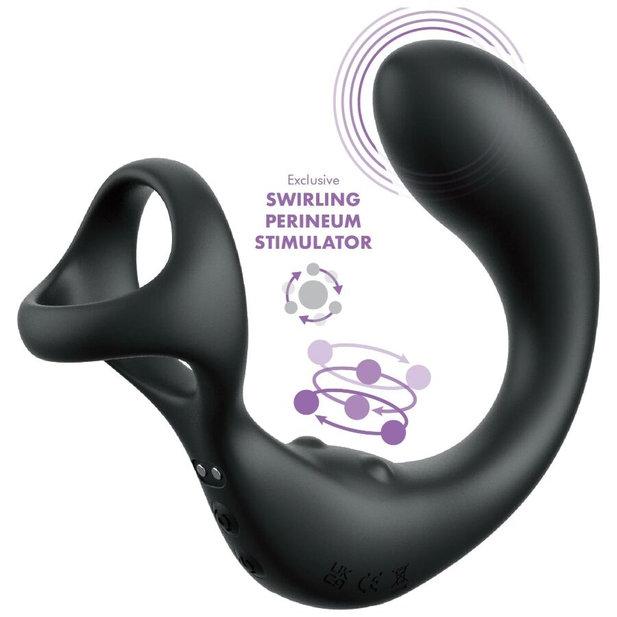 MASAJEADOR DE PRÓSTATA CON ANILLO VIBRADOR Y CONTROL REMOTO - OMerotics