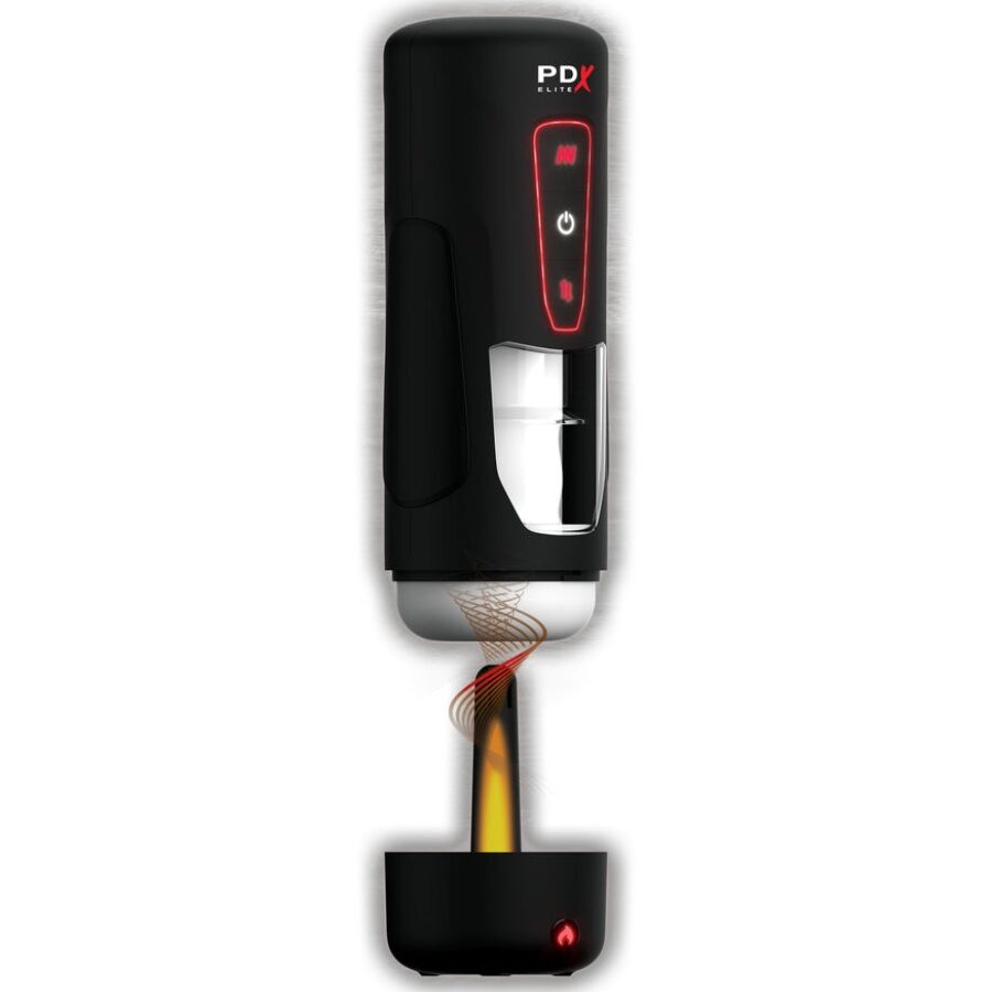 PDX ELITE - MILK ME HOTTER MASTURBADOR AUTOMÁTICO CON THRUSTING Y VIBRACIÓN EFECTO CALOR - OMerotics