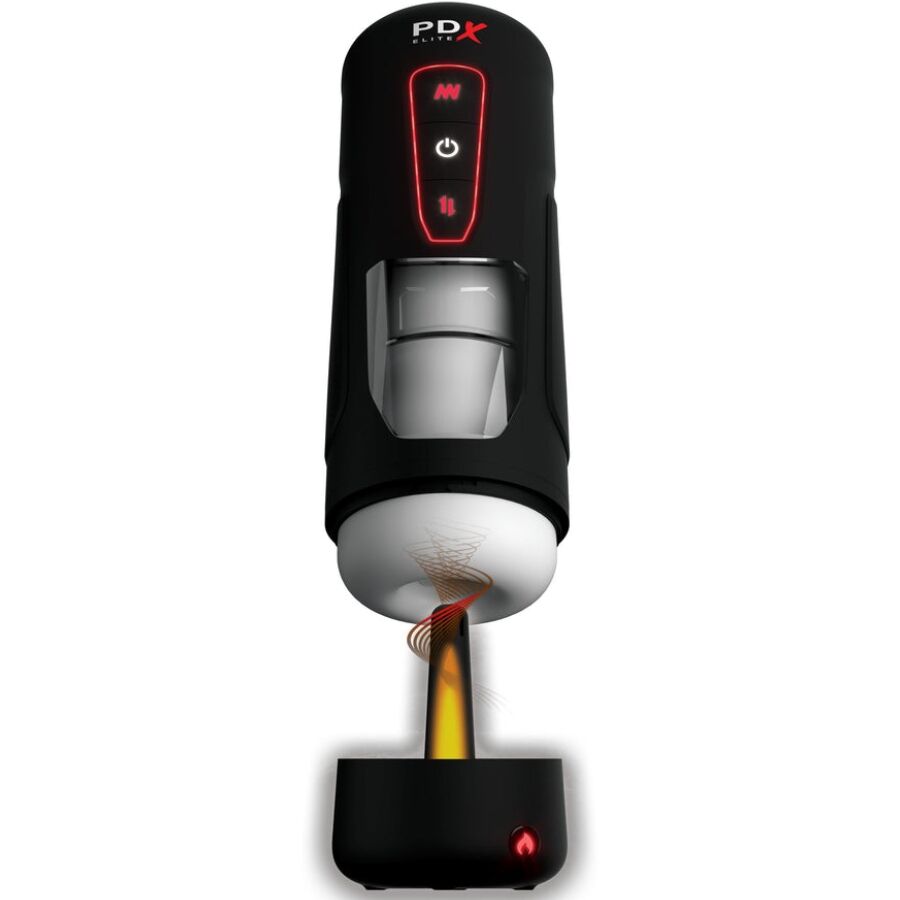 PDX ELITE - MILK ME HOTTER MASTURBADOR AUTOMÁTICO CON THRUSTING Y VIBRACIÓN EFECTO CALOR - OMerotics