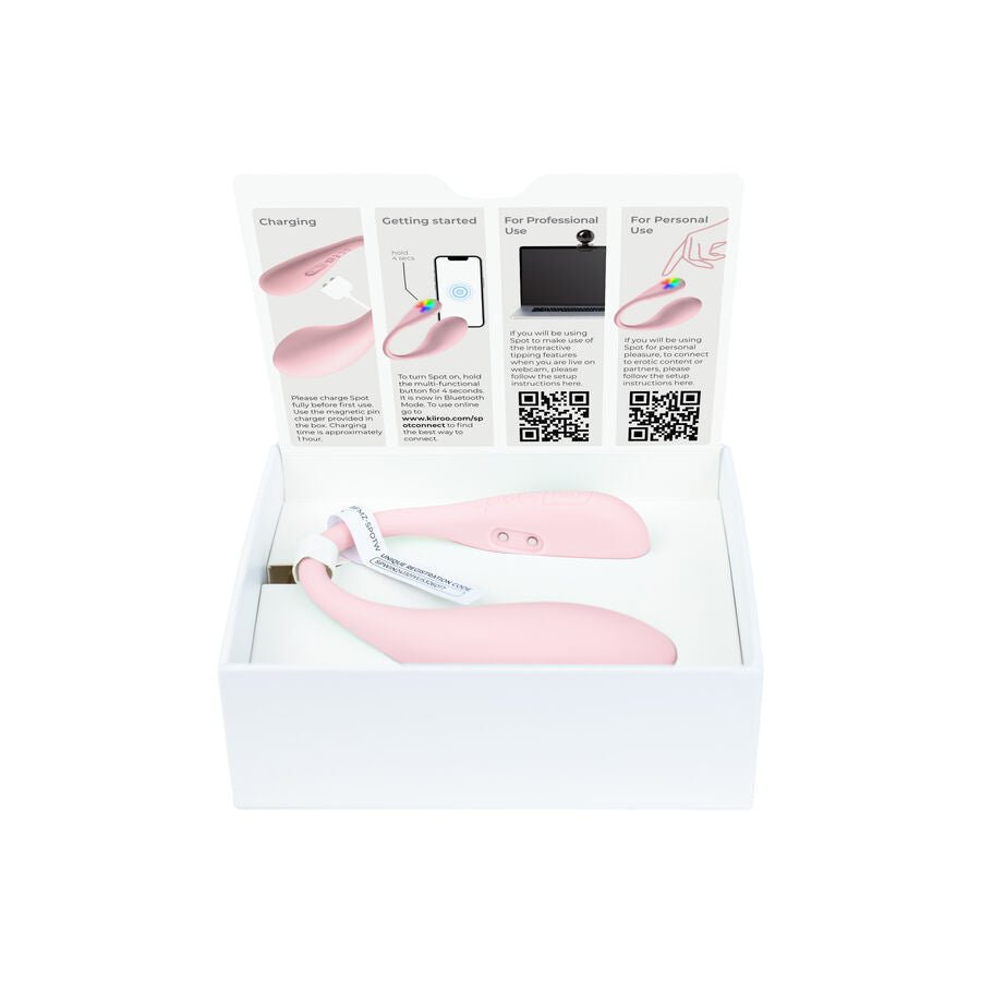 KIIROO - SPOT KISS ME VIBRADOR FORMA U ROSA - OMerotics