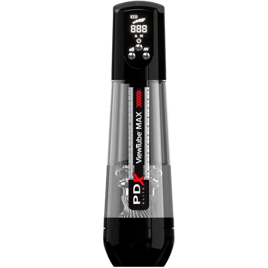 PDX ELITE - VIEWTUBE MAX VIEW MASTURNADOR AUTOMÁTICO CON SUCCIÓN TRANSPARENTE - OMerotics