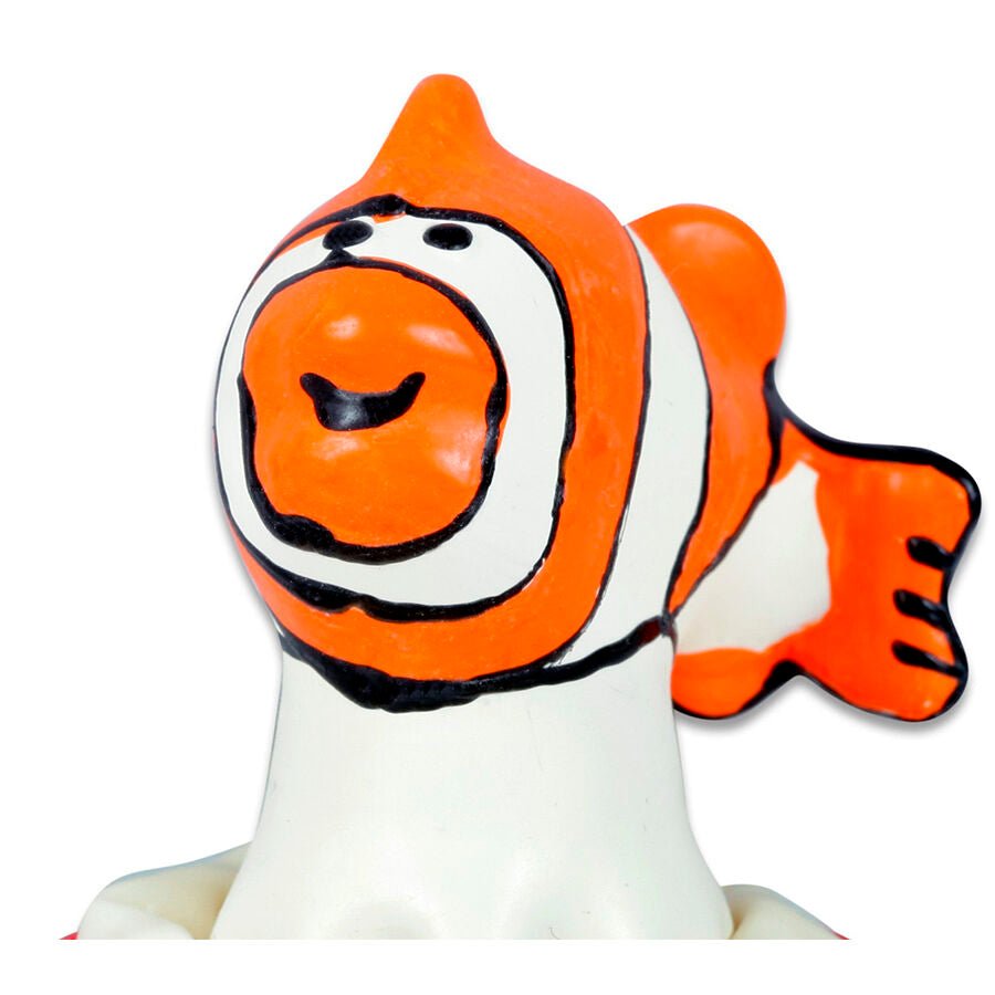 CONDOMERIE - PRESERVATIVO DECORATIVO PINTADO A MANO PESCADO NARANJA - OMerotics