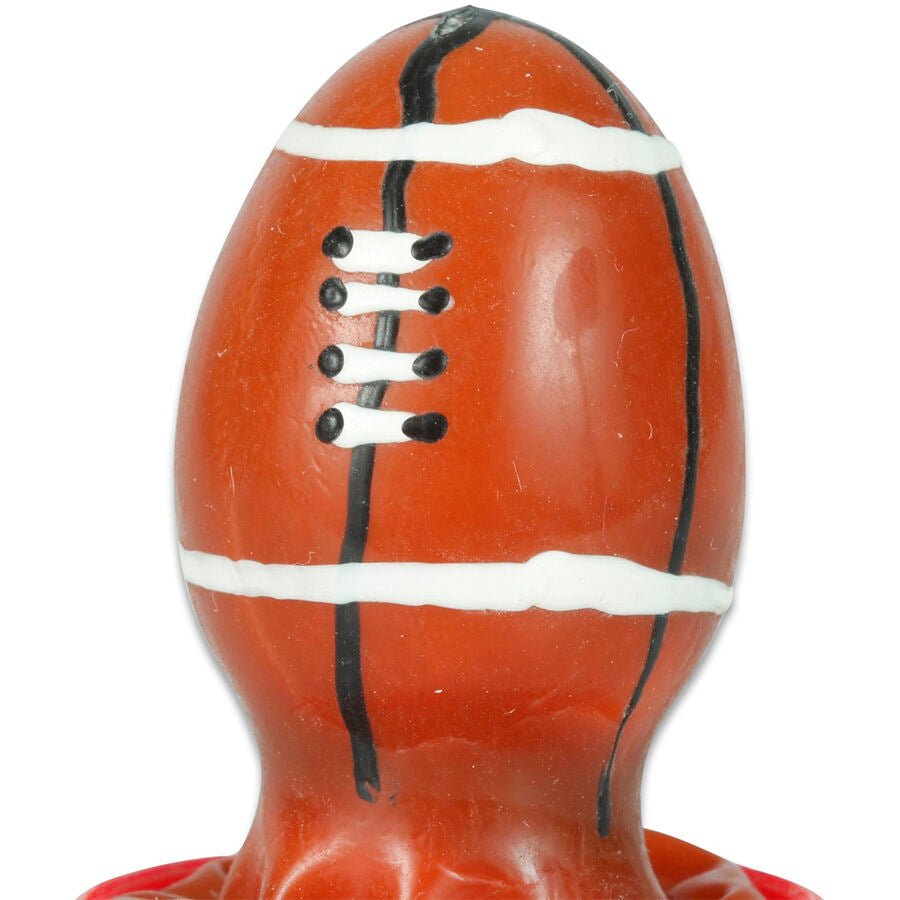 CONDOMERIE - PRESERVATIVO DECORATIVO PINTADO A MANO PELOTA DE RUGBY - OMerotics