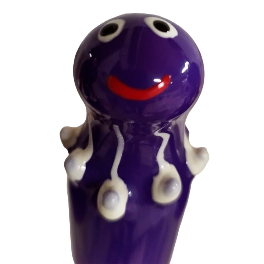 CONDOMERIE - HAND-PAINTED DECORATIVE CONDOM PURPLE OCTOPUS