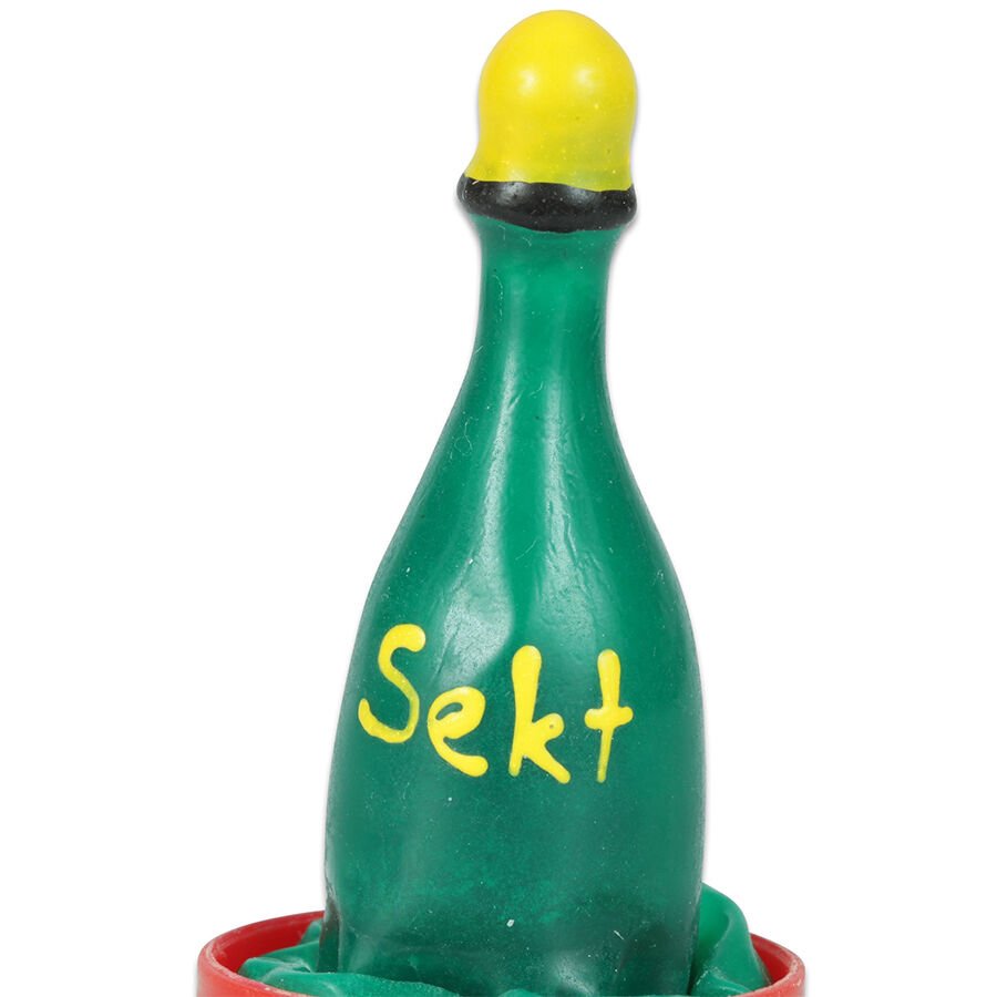 CONDOMERIE - PRESERVATIVO DECORATIVO PINTADO A MANO CHAMPÁN - OMerotics