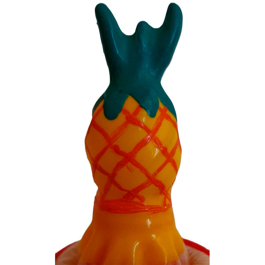 CONDOMERIE - DEKORATIVES HANDBEMALTES KONDOM ANANAS