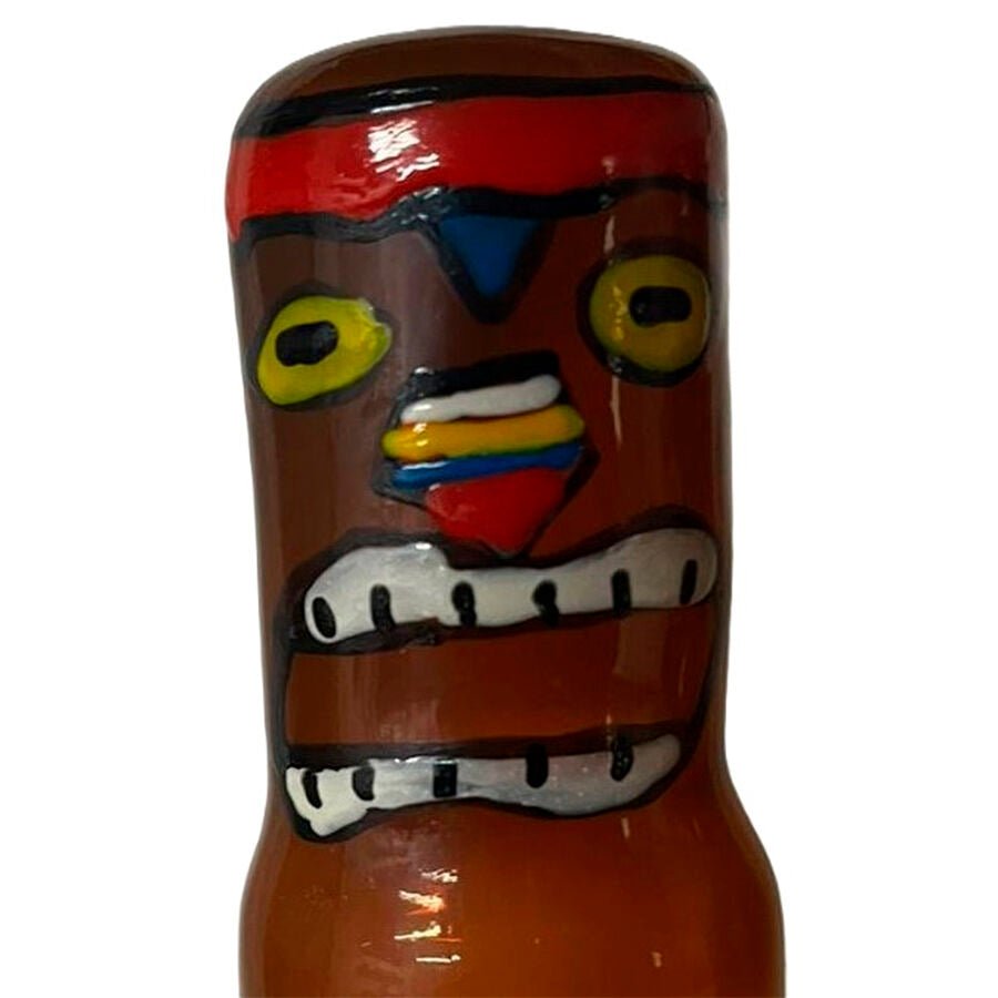 CONDOMERIE - PRESERVATIVO DECORATIVO PINTADO A MANO TOTEM TIKI-HAWAII-03 - OMerotics
