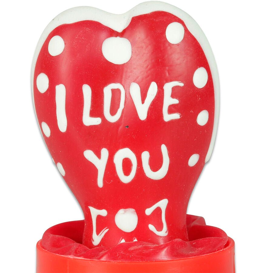 CONDOMERIE - PRESERVATIVO DECORATIVO PINTADO A MANO CORAZÓN - TE AMO MODELO 2 - OMerotics