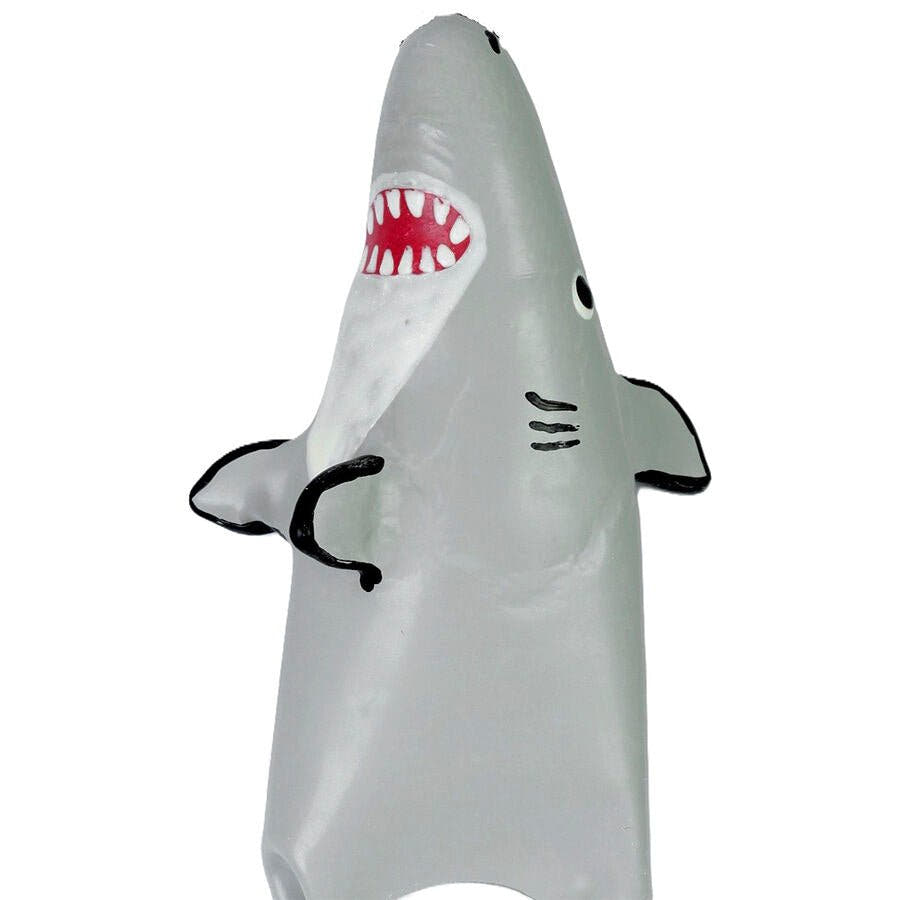 CONDOMERIE - PRESERVATIVO DECORATIVO PINTADO A MANO TIBURÓN MODELO XL - OMerotics