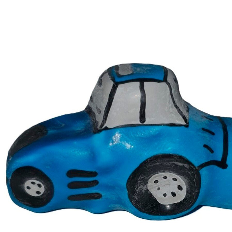 CONDOMERIE - PRESERVATIVO DECORATIVO PINTADO A MANO TRACTOR AZUL XL - OMerotics