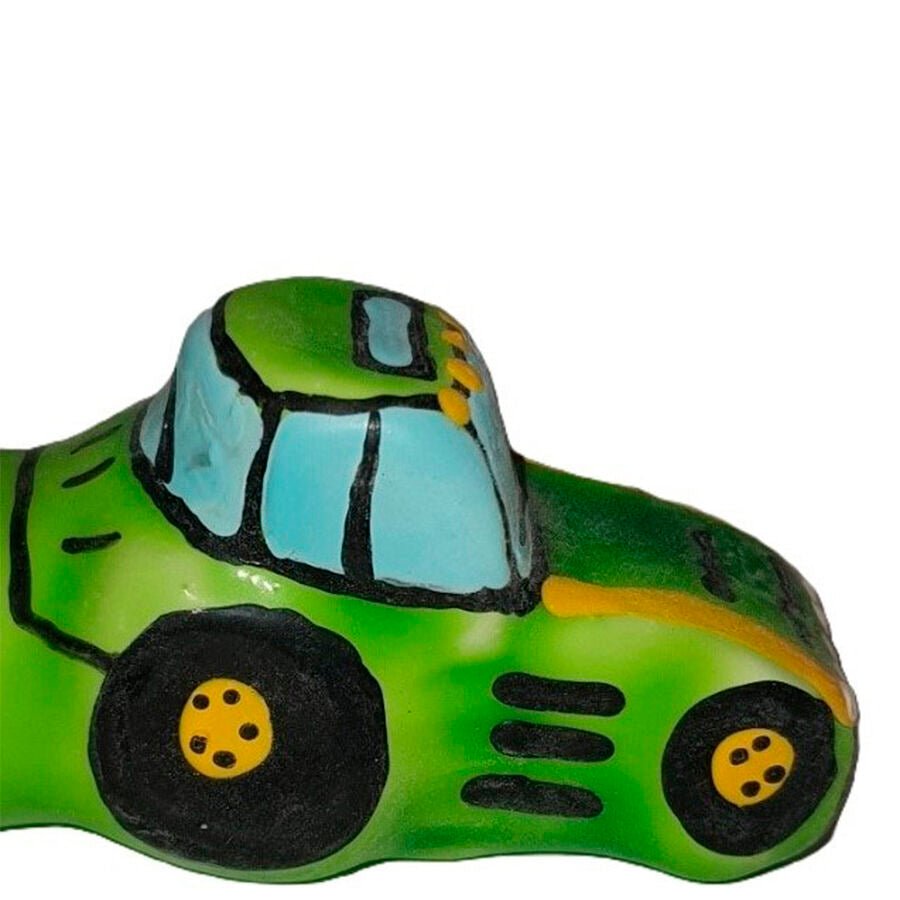 CONDOMERIE - PRESERVATIVO DECORATIVO PINTADO A MANO VERDE TRACTOR XL - OMerotics
