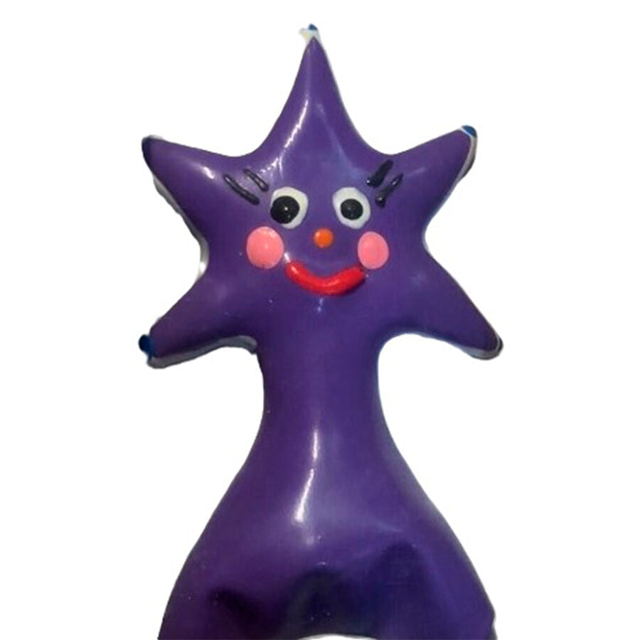 CONDOMERIE - DEKORATIVES HANDBEMALTES KONDOM HAPPY STAR XL