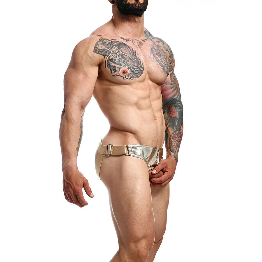 MOB - DNGEON JOCKSTRAP ANILLO PARA EL PENE DORADO TALLA ÚNICA - OMerotics