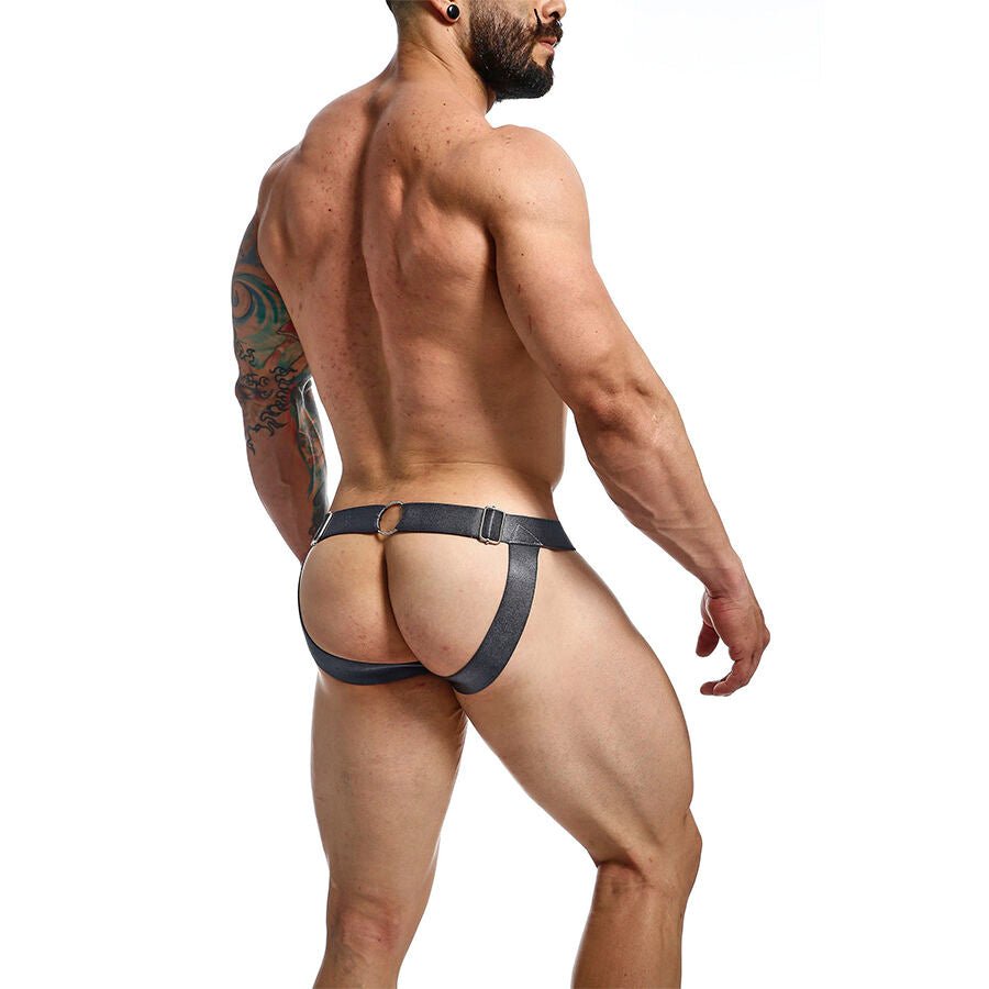 MOB - DNGEON JOCKSTRAP A PRESIÓN GRIS TALLA ÚNICA - OMerotics