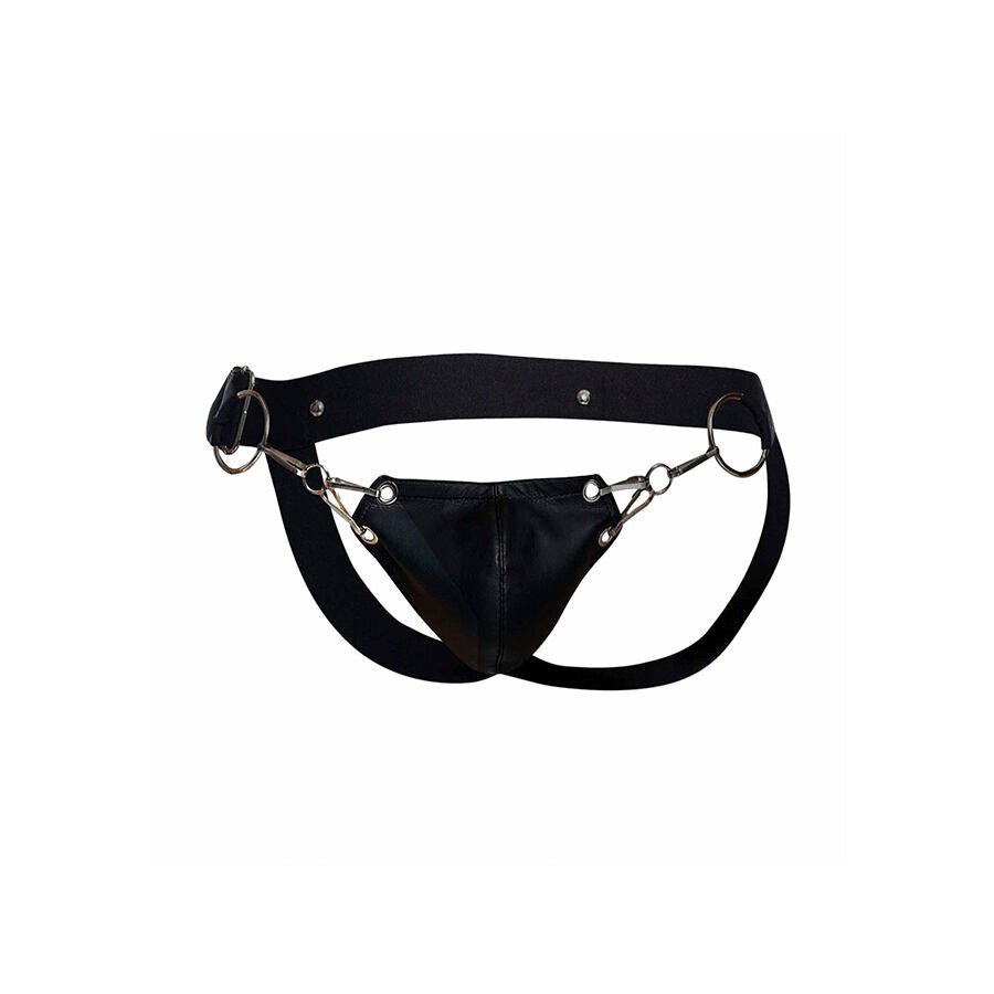 MOB - DNGEON JOCKSTRAP NEGRO A PRESIÓN TALLA ÚNICA - OMerotics