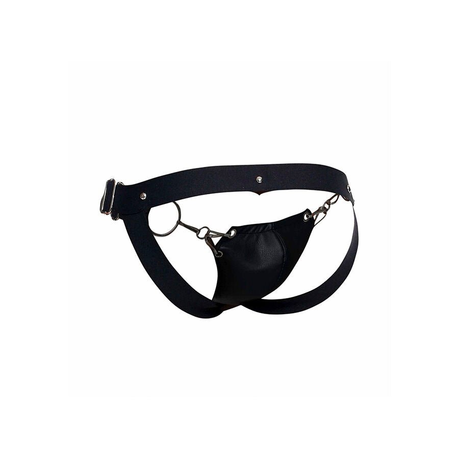 MOB - DNGEON JOCKSTRAP NEGRO A PRESIÓN TALLA ÚNICA - OMerotics