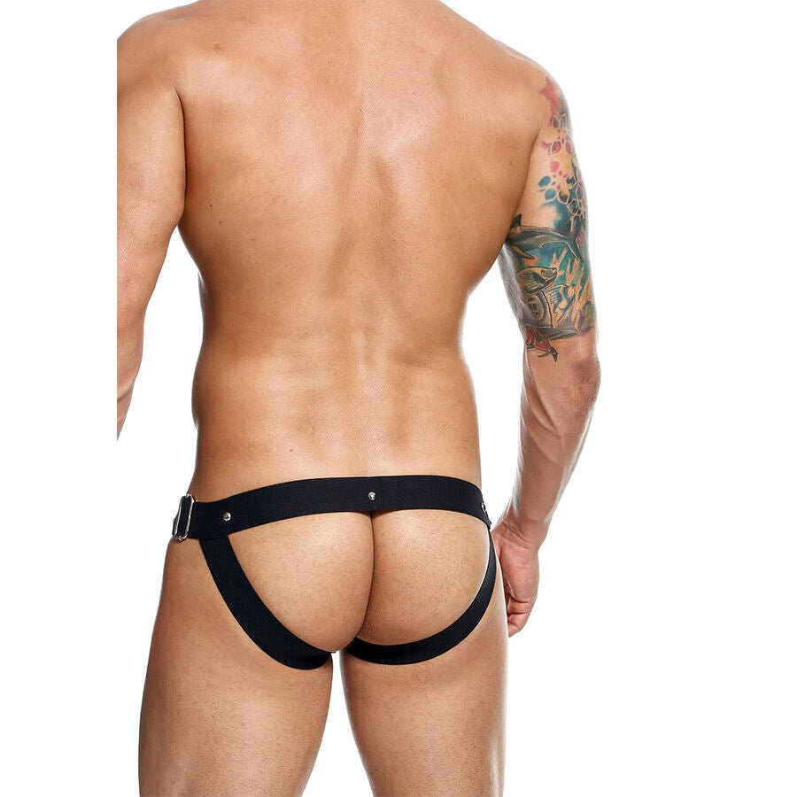MOB - DNGEON JOCKSTRAP NEGRO A PRESIÓN TALLA ÚNICA - OMerotics