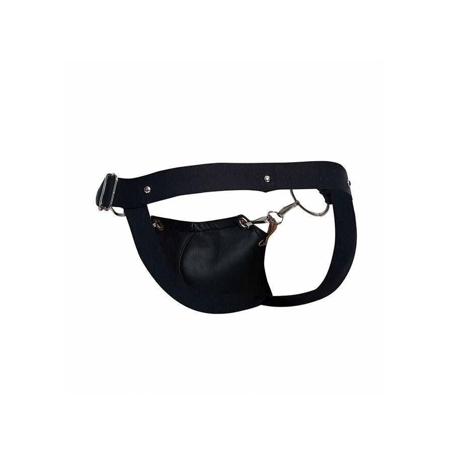 MOB - DNGEON JOCKSTRAP NEGRO A PRESIÓN TALLA ÚNICA - OMerotics